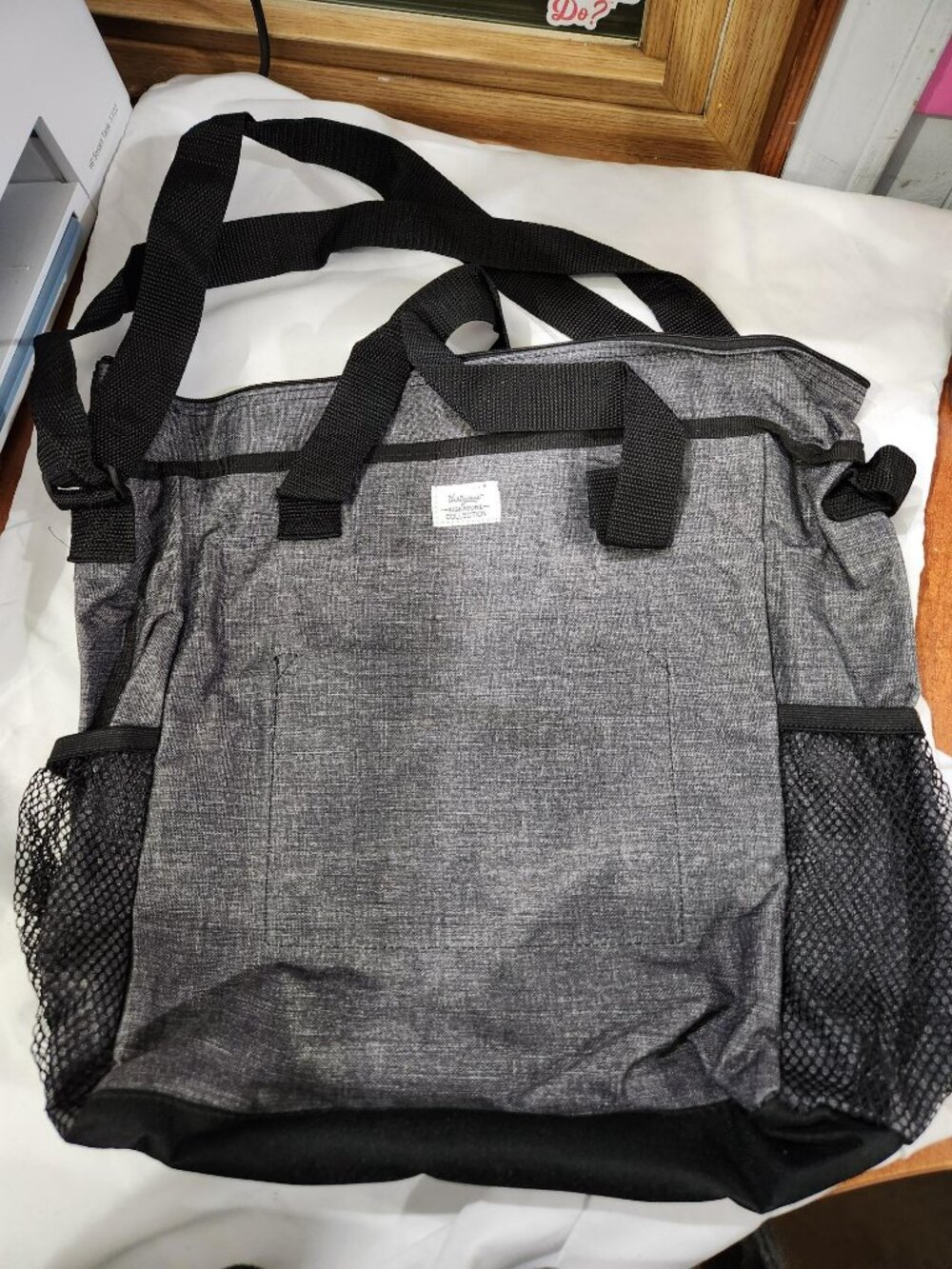 Thirty-One Thirty One Crossbody Organizing Tote in Charcoal Crosshatch